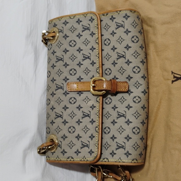 Auth Louis Vuitton Mini Camille Denim Chain Shoulder Bag W Dust Bag SP0070 - Picture 14 of 14